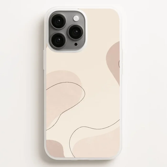 Abstract Beige Phone Case