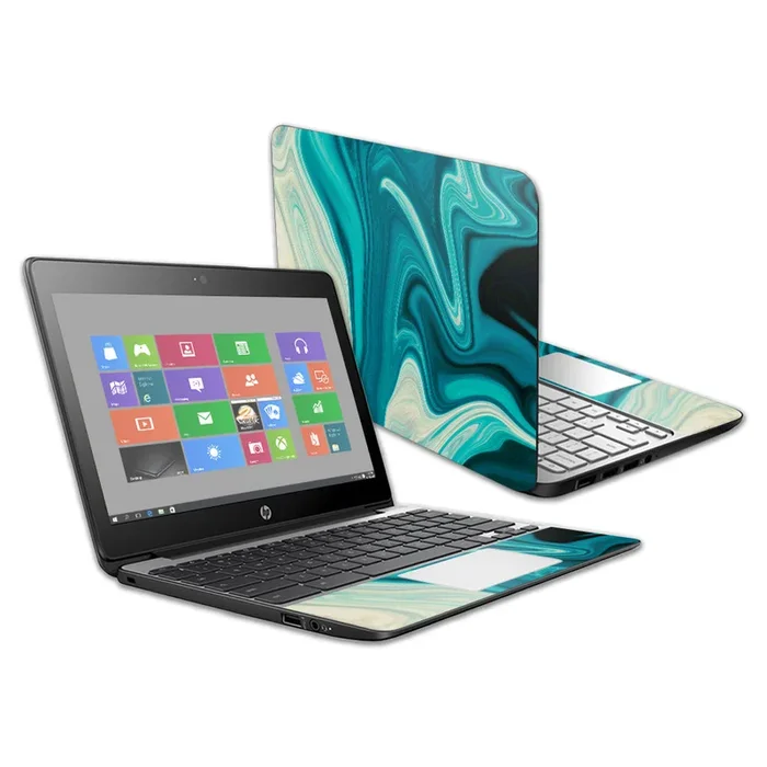 Aqua Swirl Chromebook 11 G5 11.6″ Skin