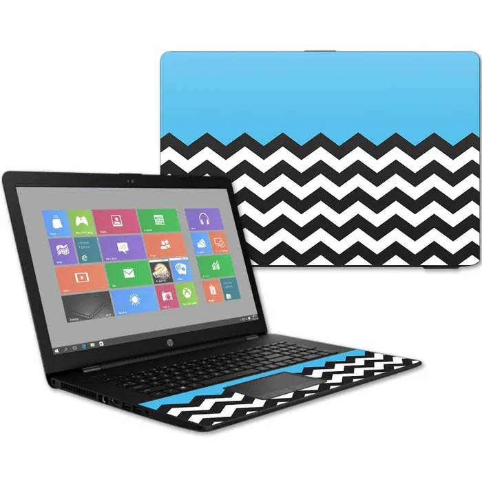Baby Blue Chevron 17t Laptop 17.3″ (2017) Skin