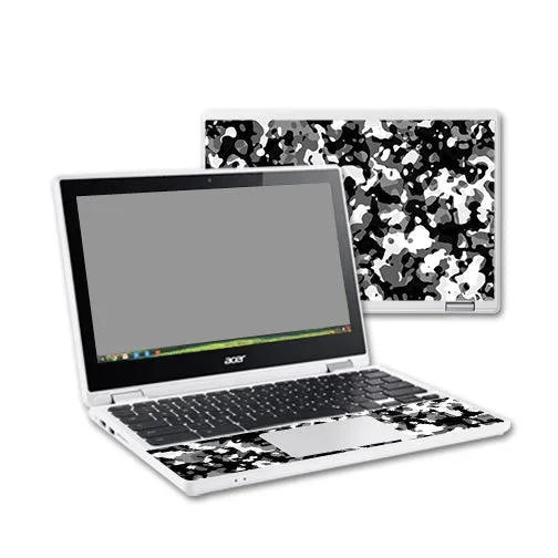 Black Modern Camo Chromebook R11 Skin
