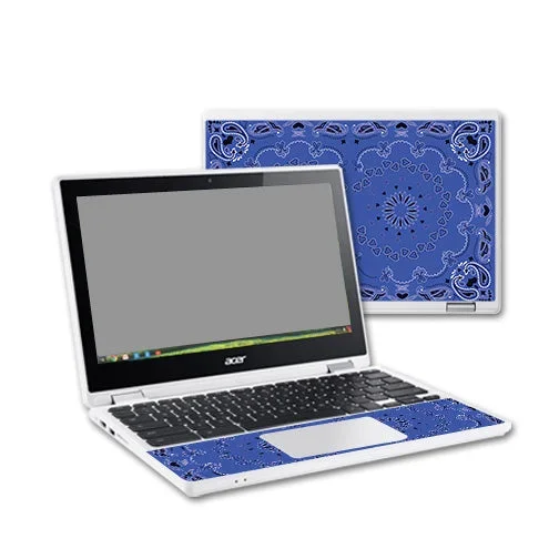 Blue Bandana Chromebook R11 Skin