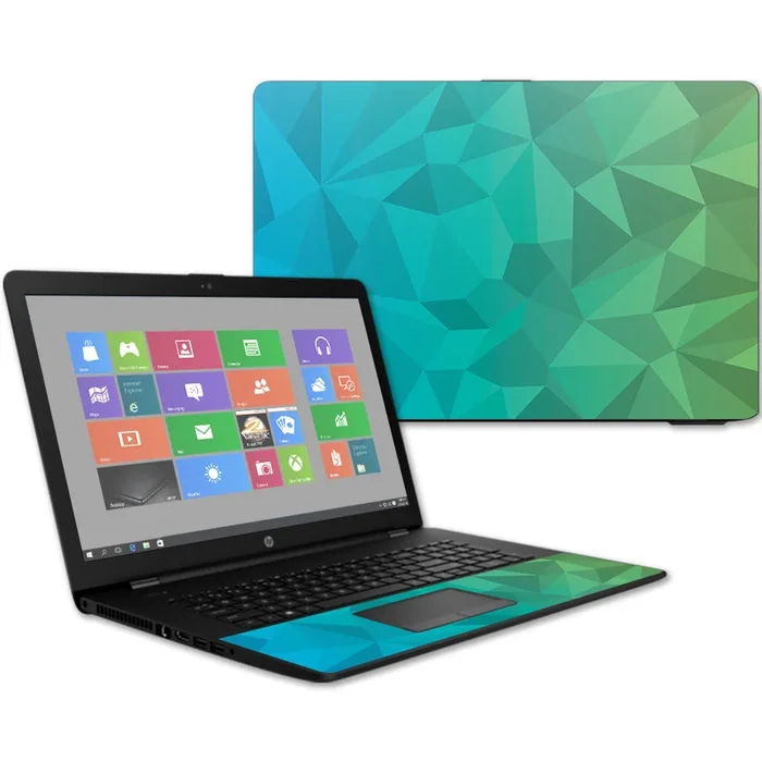 Blue Green Polygon 17t Laptop 17.3″ (2017) Skin