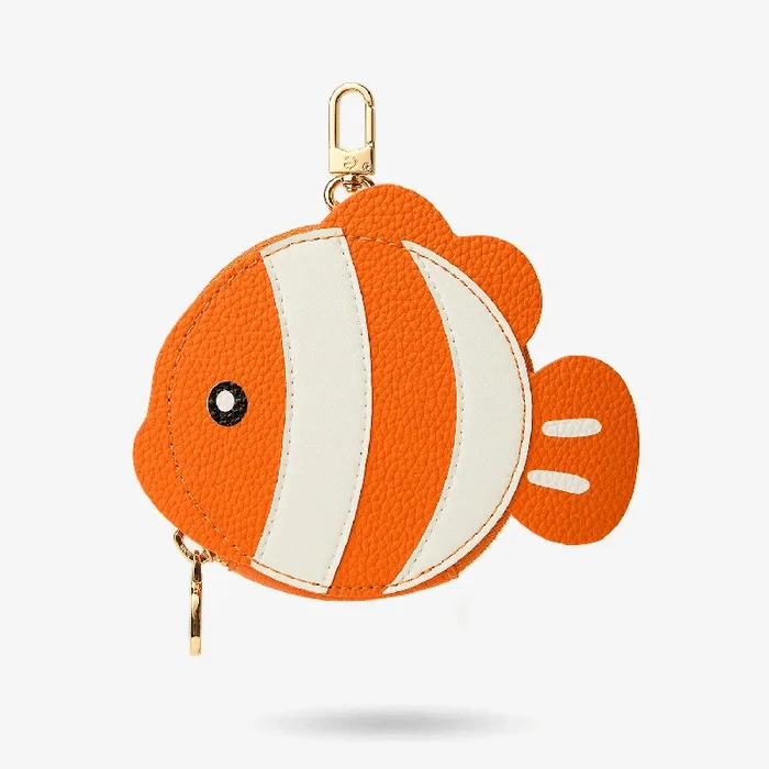 バディキット － かわいい動物デザイン ラウンドポーチ（ファスナー付き）