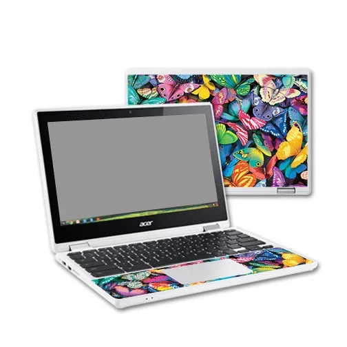 Butterfly Party Chromebook R11 Skin