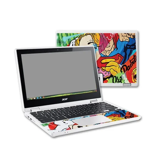 Cartoon Mania Chromebook R11 Skin
