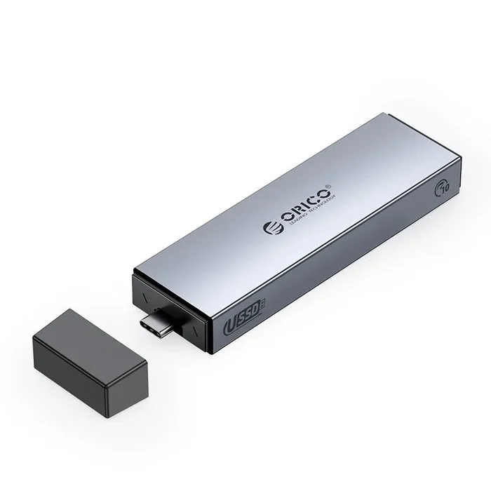 [CLEARANCE] ORICO M2PJL-C3 NVMe/SATA to USB 3.2 Gen.2 M.2 SSD Enclosure with Type C Input, 10Gbps Fast Transmission Rate, Tool-free Adapter, 4TB Supported Capacity for Windows 8/10, macOS, Linux, Solid State Drive