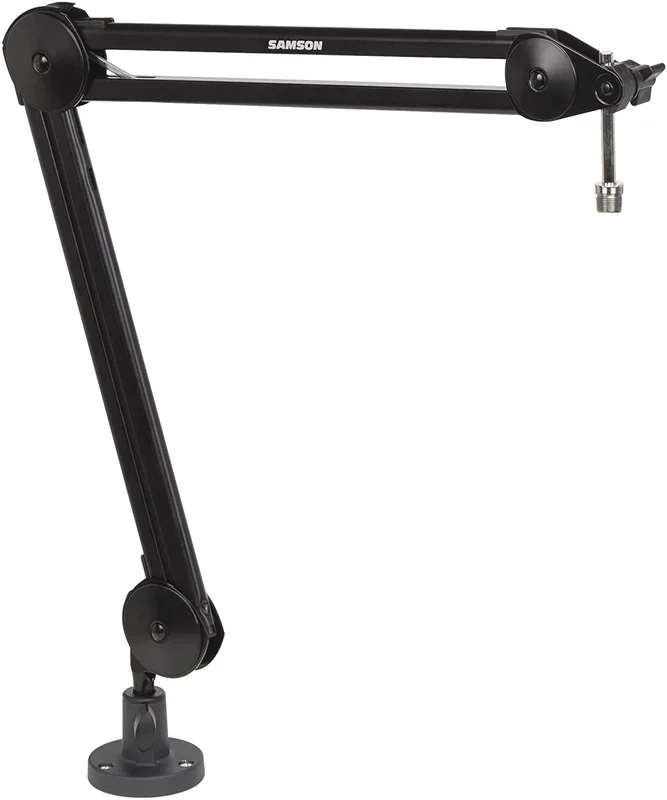 [CLEARANCE] Samson MBA28 28-Inch Durable Microphone Arm Stand with Clamp Perfect for Podcasting, Radio Broadcast and Voice Over Recording