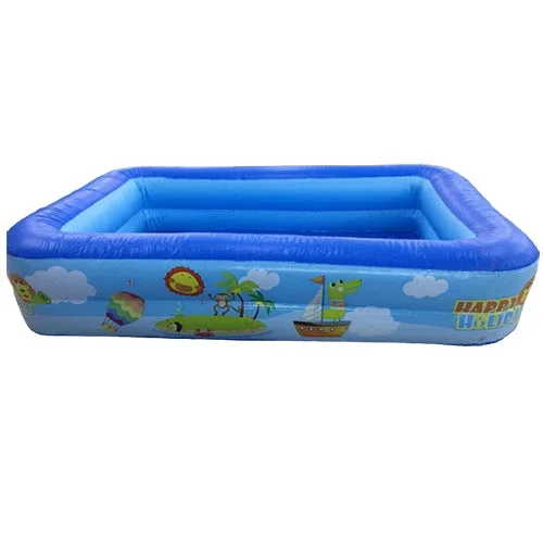 [CLEARANCE] UCassa 150cm x 110cm x 30cm 2-Layer Inflatable Swimming Pool Easy Set-up with Max 2ft Depth with Cute Summer Design Outdoor for Kids 15011030