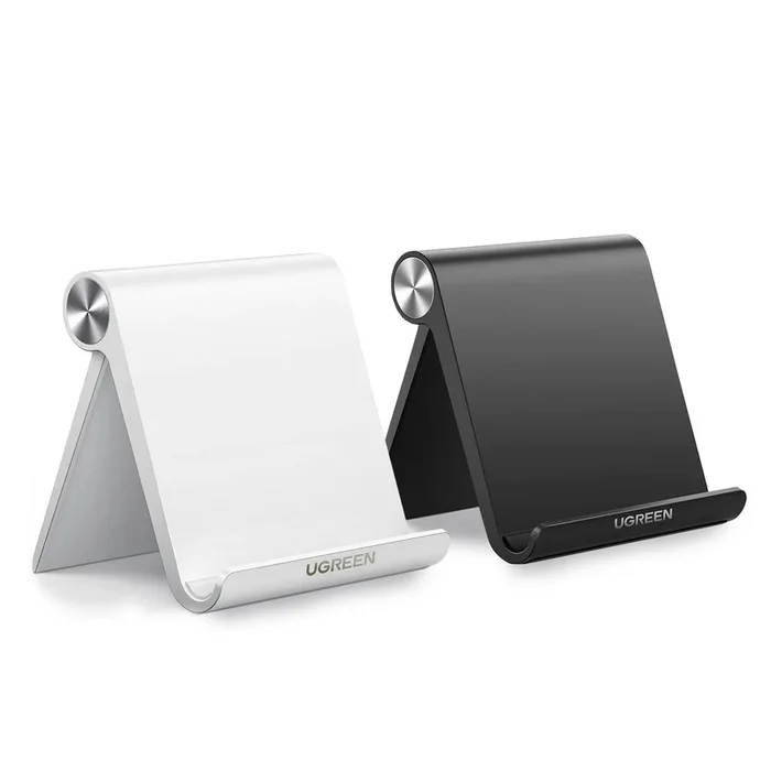 [CLEARANCE] UGREEN Multi-Angle Adjustable Phone Tablet Holder Foldable Desk Stand for 4″ to 11″ Devices (Black)