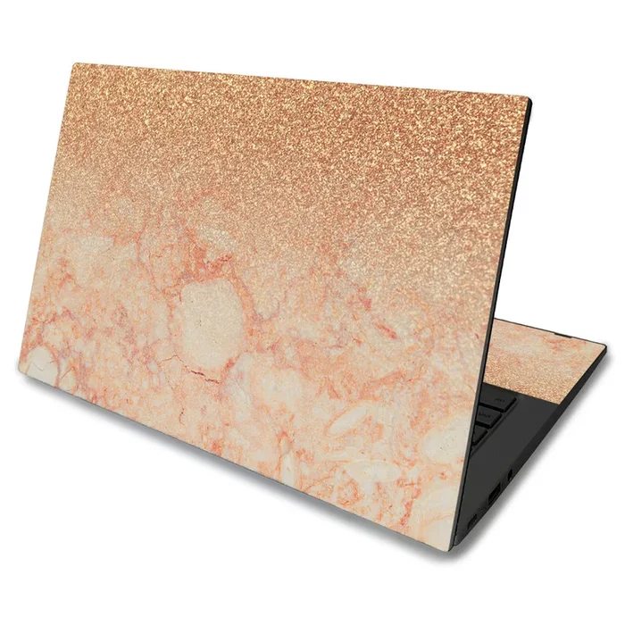 Flashy Apricot Marble Chromebook C425 14″ (2019) Skin
