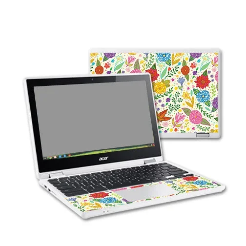 Flower Garden Chromebook R11 Skin