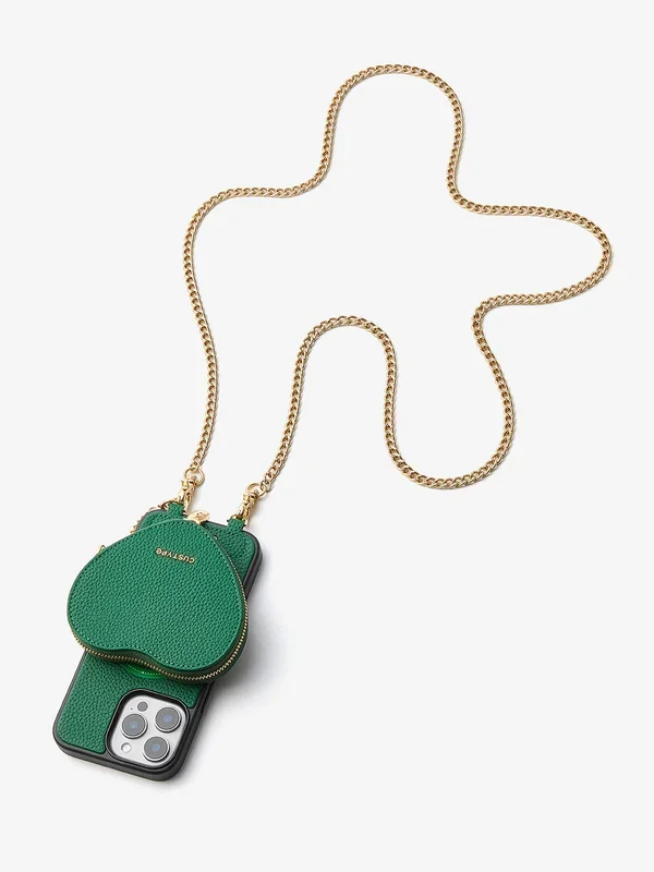 ハートチェーンキット – ワイヤレス充電対応チェーン付きウォレット型スマホケース