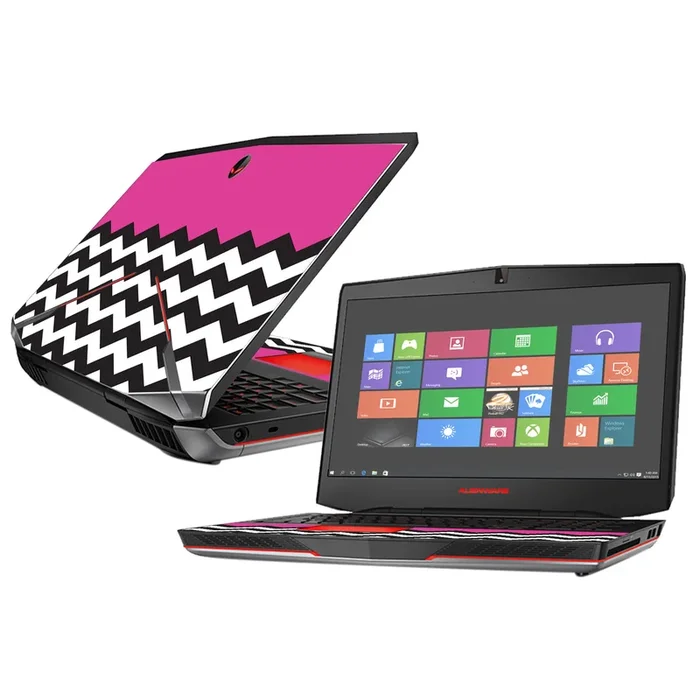 Hot Pink Chevron 17″ (2015) Skin