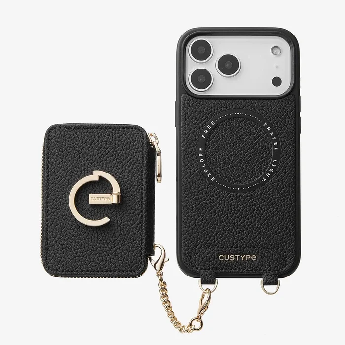 オリジナルデザインセット – ワイヤレス充電カードホルダーとワイヤレス充電機能を備えた取り外し可能なウォレットフォンケース