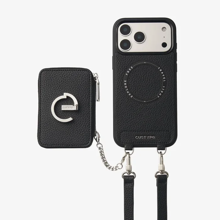 シルバーエッジキット – ウォーキング用マグネット式クロスボディEスタンドウォレットケース