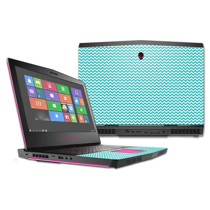 Turquoise Chevron 17″ (2016) Skin