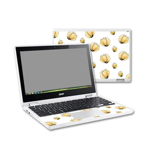 Yellow Poppy Chromebook R11 Skin